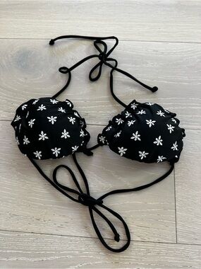 White Fox Black Ocean Goddess Bikini Top medium